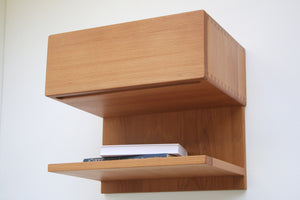 Modern Floating Nightstand with Shelf