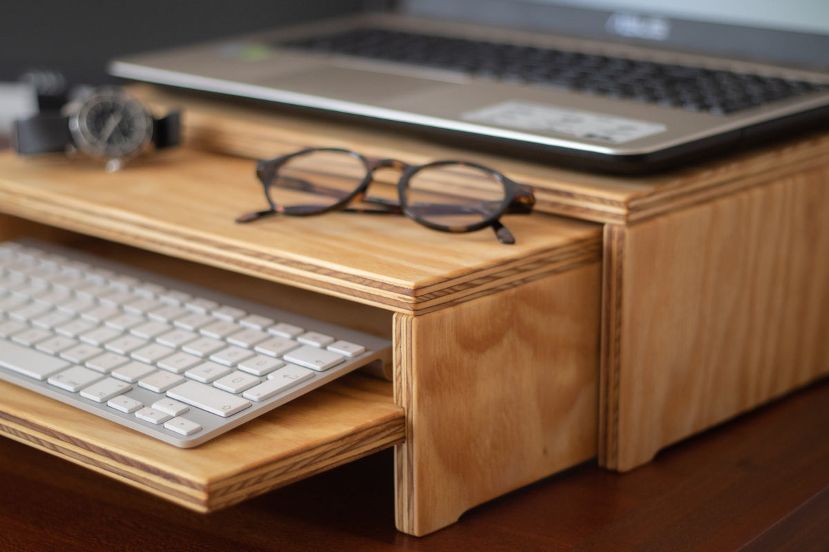 Wooden Laptop Stand for Home Office – WE ON WOOD